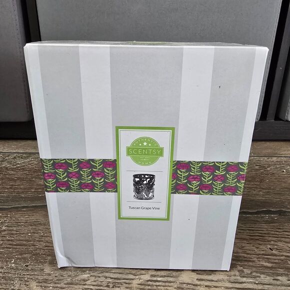 SCENTSY Tuscan Grape Vine Metal Wrap For Core Warmer - Wine Theme - NEW Open Box - Picture 6 of 6